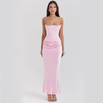 Slim Tube Top Dress – Sexy Backless Bandeau.