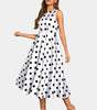 Women's Sleeveless Polka Dot Dots Dress