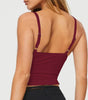 Women's Bow Camisole Backless Tank Waist Trimming Wave Edge Bandeau Sling Top