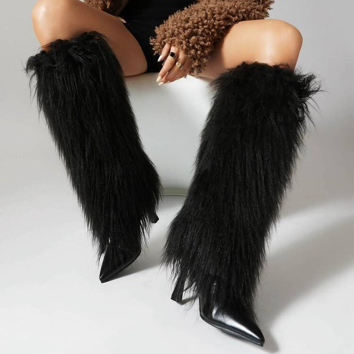 The Femme Fatale Fur Boots