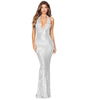 European And American Skirt Summer Women's Deep V Halter Backless Dress
