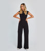 Elegant Sleeveless V-Neck Wide-Leg Jumpsuit