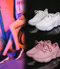 Thick-soled white shoes female flying woven old shoes sports shoes women
