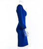 Waist bubble sleeve dress long sleeve dress