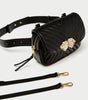 One-shoulder small square bag stitched crossbody bag