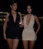 Sexy Halter Low-cut Backless Slim Fit Sheath Dress