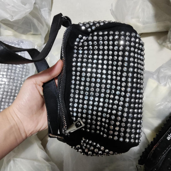 Stylish Shiny Rhinestone Crossbody Bag