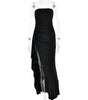Strapless Pleated Maxi Dress - Summer Bridesmaid