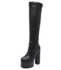 Knee-high boots for women thigh-high boots for women shoe elastic boots