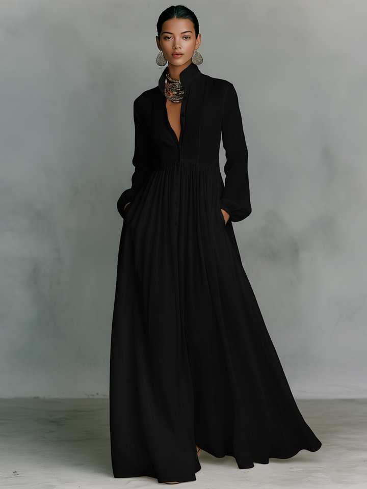 Sienna Linen Maxi Dress