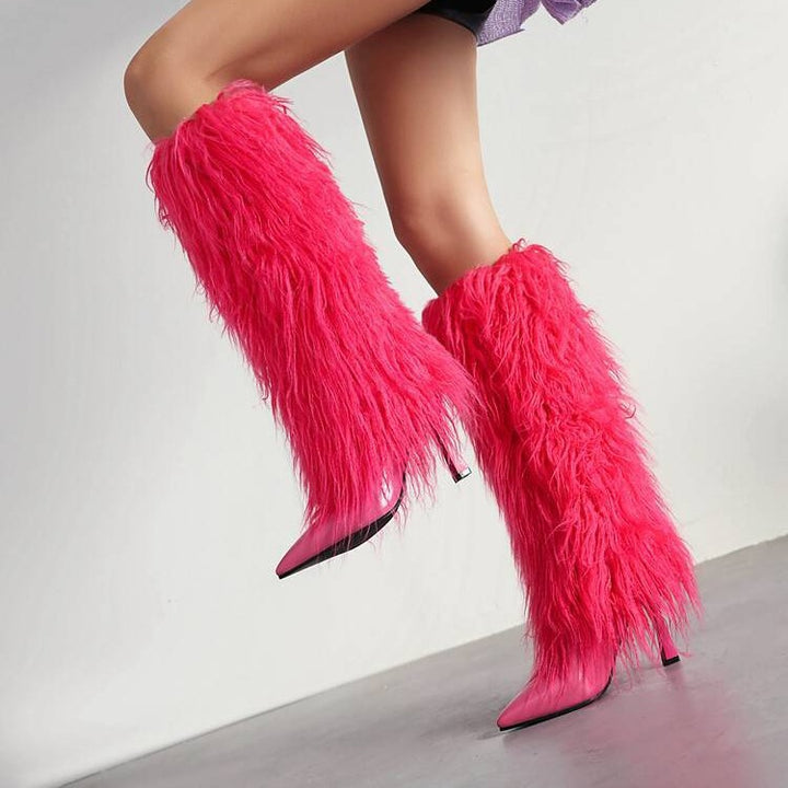 The Femme Fatale Fur Boots