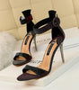 Korean fashion metal high heels