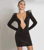 Sexy Rhinestone Bandage One-piece Dress Cross Border Foreign Trade Sexy Tight