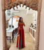 Graceful And Fashionable Satin Gradient Backless Lace Up Sexy Dress
