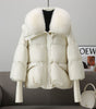 Women's Short Fur Collar Padded Winter Jacket