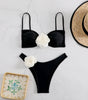 Tube Top 3D Flower Bra Briefs