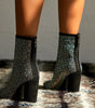 Rhinestone High Heel Boots