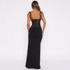 Y2K Lace Suspender Maxi Dress – Sexy Party & Evening Wear for Women