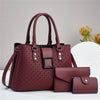 Three-Piece Textured Women's Crossbody Bag Set