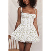 Lace Suspender Dress - Summer Slim Waist Pleated Dress