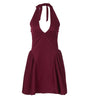 Sexy Deep V-neck Halter Dress Ins Fashion Slim Short Dress For Party