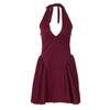 Sexy Deep V-neck Halter Dress Ins Fashion Slim Short Dress For Party