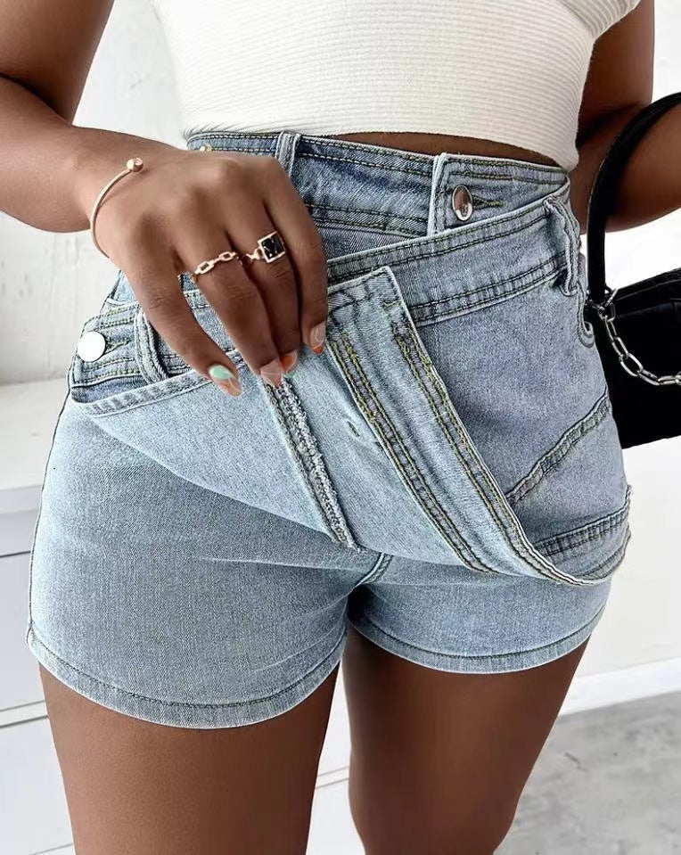 y2k street vintage denim shorts