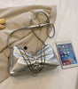 High-grade Waist Bag Silver Underarm Bag Shoulder Crossbody