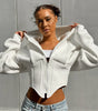 Women's Zipper Cardigan Hoodie Jacket