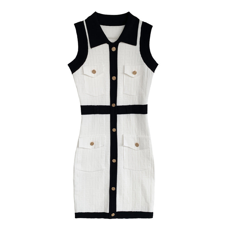 High-quality Color-blocking Single-breasted Ladies Slim Hip Bag