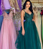 Dark Green Banquet Host Evening Dress