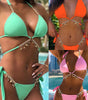 Multicolor diamond bikini