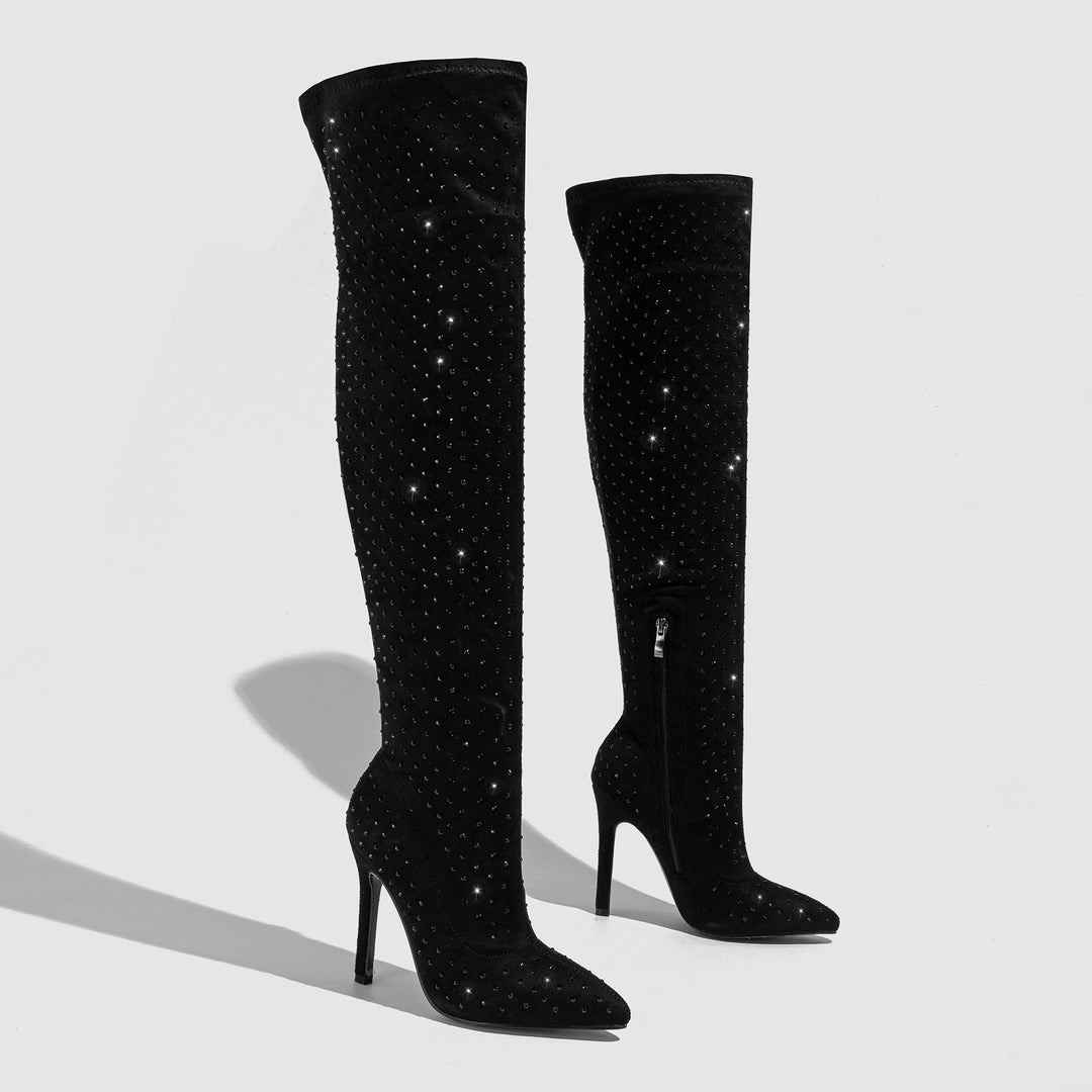 Celeste | Diamond Stiletto Boots