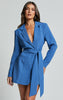 Women’s Lace-Up Slim Fit Long Sleeve Coat