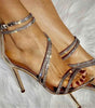 Rhinestone stiletto heels