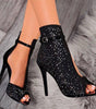 Fishbill Rhinestone Heels