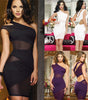 Sleeveless One Shoulder Party Mini Dress