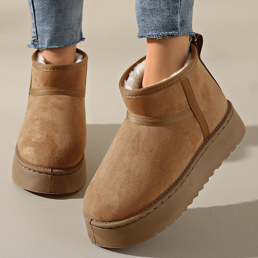 Cozy Luxe | Suede Fur-Lined Ankle Boots