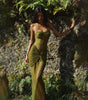 Solid Color Fashion High-end Slim Fishtail Dress