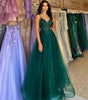 Dark Green Banquet Host Evening Dress