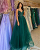 Dark Green Banquet Host Evening Dress