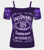 Summer Women T-Shirts Sexy Cold Shoulder Short Sleeved T Shirt