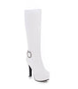 High heel high top winter boots