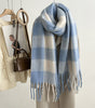 New Mohair Plaid Scarf For Women