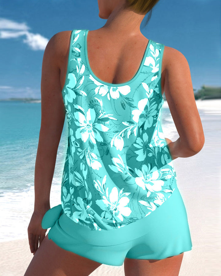 Daisy Floral Tankini Set
