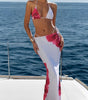 Printed Sexy Bandage Skirt Bikini Swimsuit