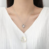 Zircon Double Love Necklace With Rhinestones Ins Personalized Heart