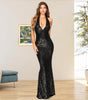 European And American Skirt Summer Women's Deep V Halter Backless Dress