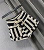 Striped Casual Cargo Shorts Women Hot Pants