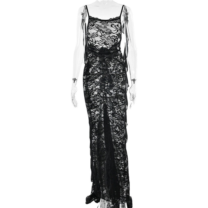 Allure | Women's Backless Slim-Fit Sling Maxi Dress